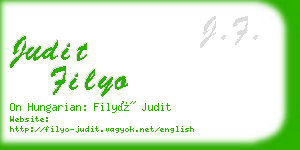 judit filyo business card